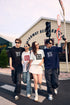 Contrast Color Logo Letter Cool Short Sleeve T-shirt